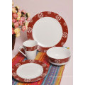 Beautiful 12pcs ceramic/porcelain dinner plate sets